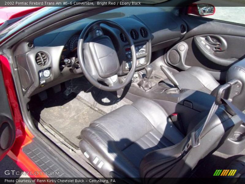 Bright Red / Ebony Black 2002 Pontiac Firebird Trans Am WS-6 Convertible