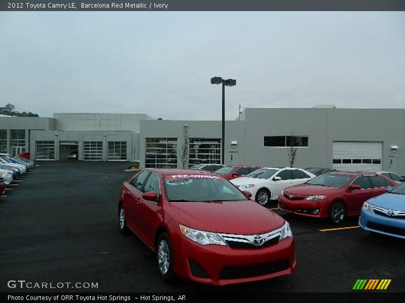 Barcelona Red Metallic / Ivory 2012 Toyota Camry LE