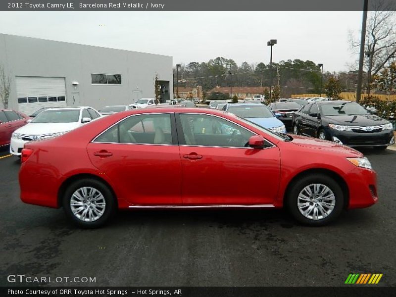 Barcelona Red Metallic / Ivory 2012 Toyota Camry LE