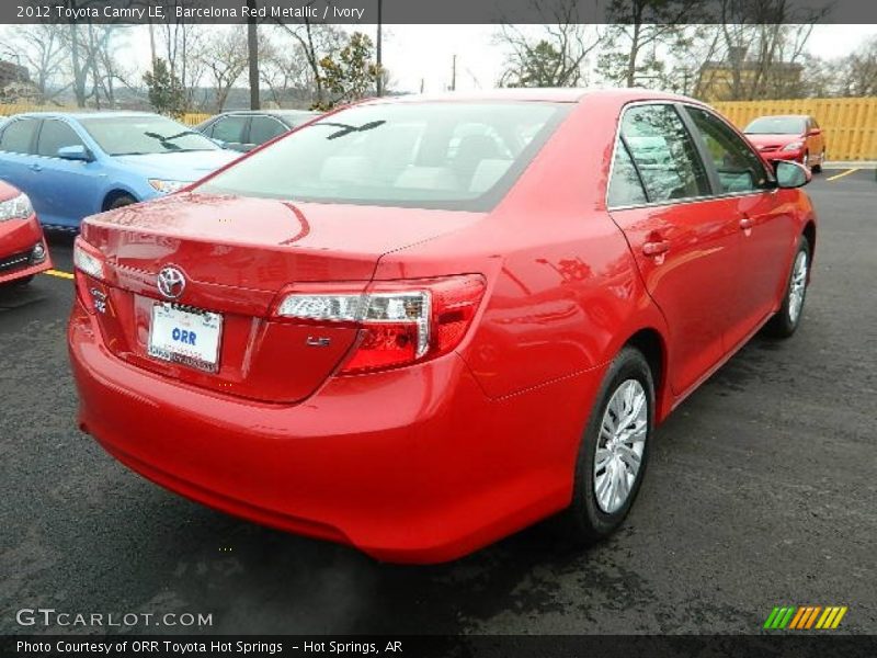 Barcelona Red Metallic / Ivory 2012 Toyota Camry LE