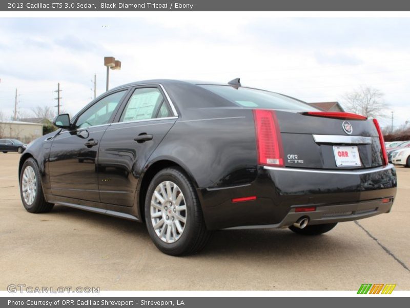 Black Diamond Tricoat / Ebony 2013 Cadillac CTS 3.0 Sedan