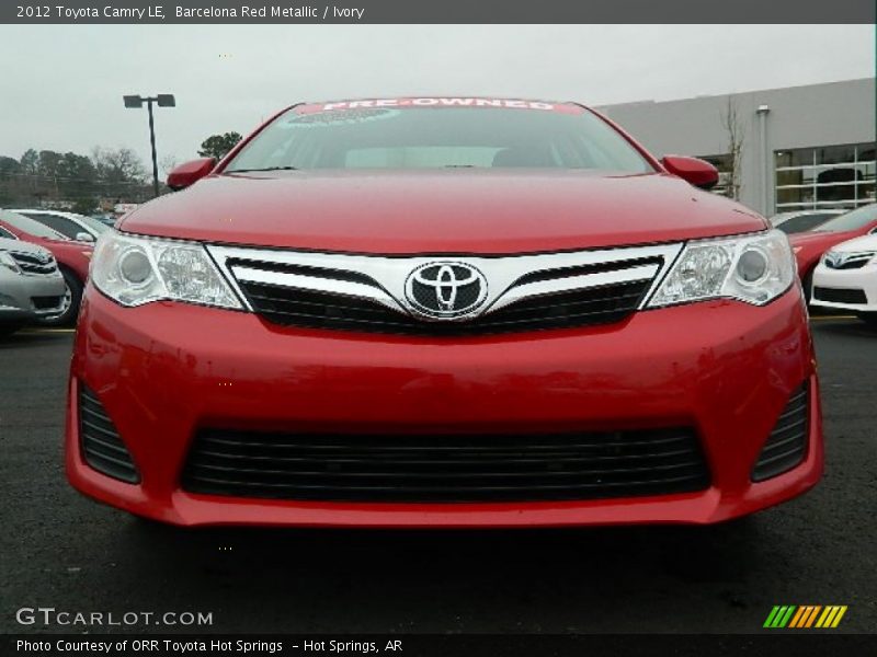 Barcelona Red Metallic / Ivory 2012 Toyota Camry LE
