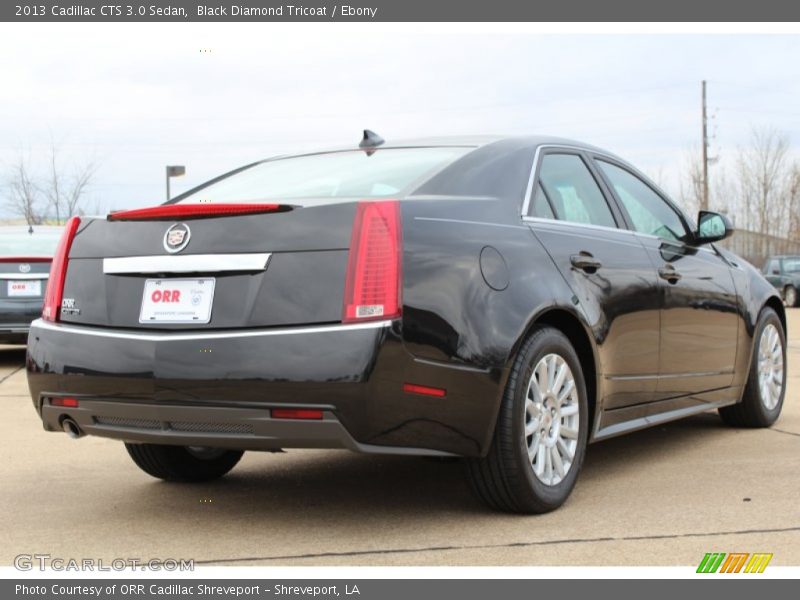 Black Diamond Tricoat / Ebony 2013 Cadillac CTS 3.0 Sedan