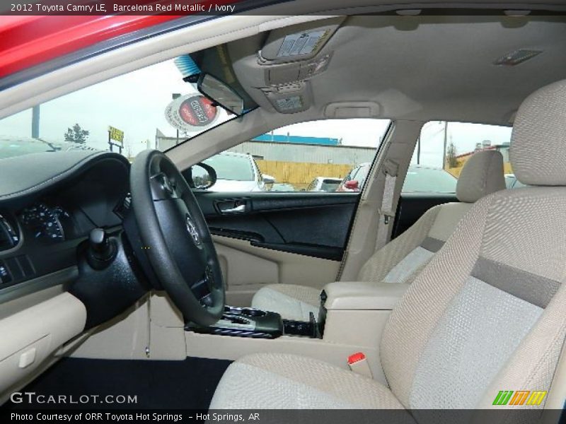 Barcelona Red Metallic / Ivory 2012 Toyota Camry LE