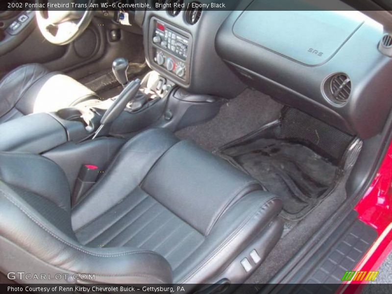 Bright Red / Ebony Black 2002 Pontiac Firebird Trans Am WS-6 Convertible