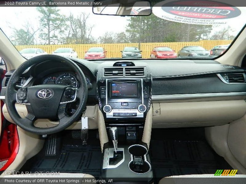 Barcelona Red Metallic / Ivory 2012 Toyota Camry LE