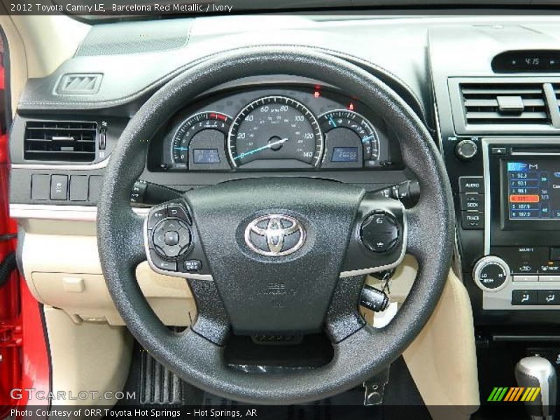 Barcelona Red Metallic / Ivory 2012 Toyota Camry LE