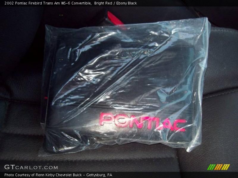 Bright Red / Ebony Black 2002 Pontiac Firebird Trans Am WS-6 Convertible