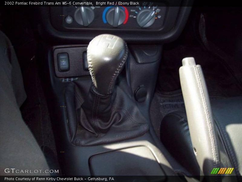 Bright Red / Ebony Black 2002 Pontiac Firebird Trans Am WS-6 Convertible