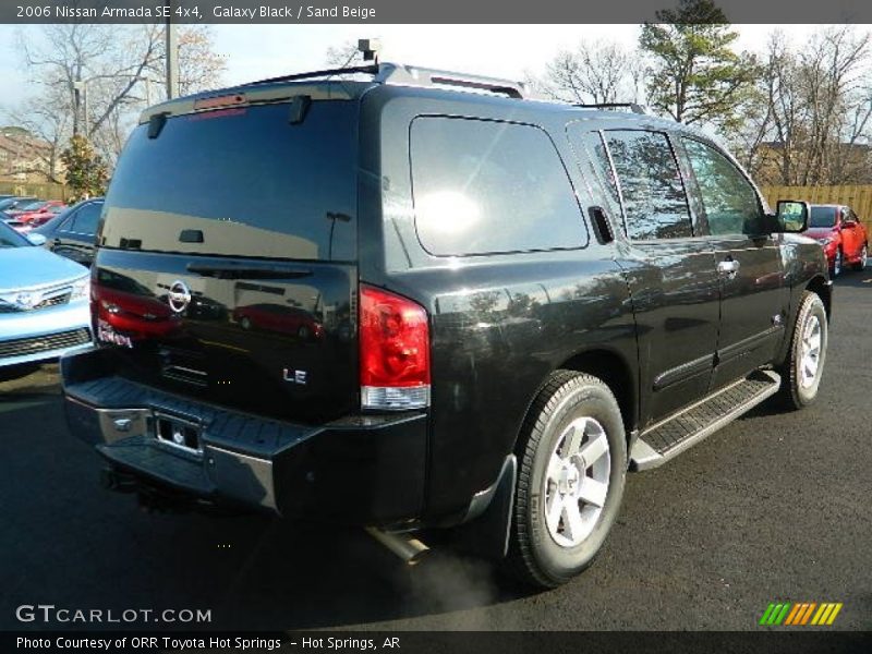 Galaxy Black / Sand Beige 2006 Nissan Armada SE 4x4