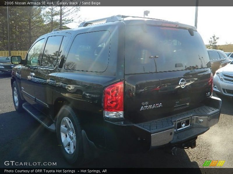 Galaxy Black / Sand Beige 2006 Nissan Armada SE 4x4