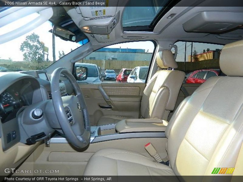 Galaxy Black / Sand Beige 2006 Nissan Armada SE 4x4