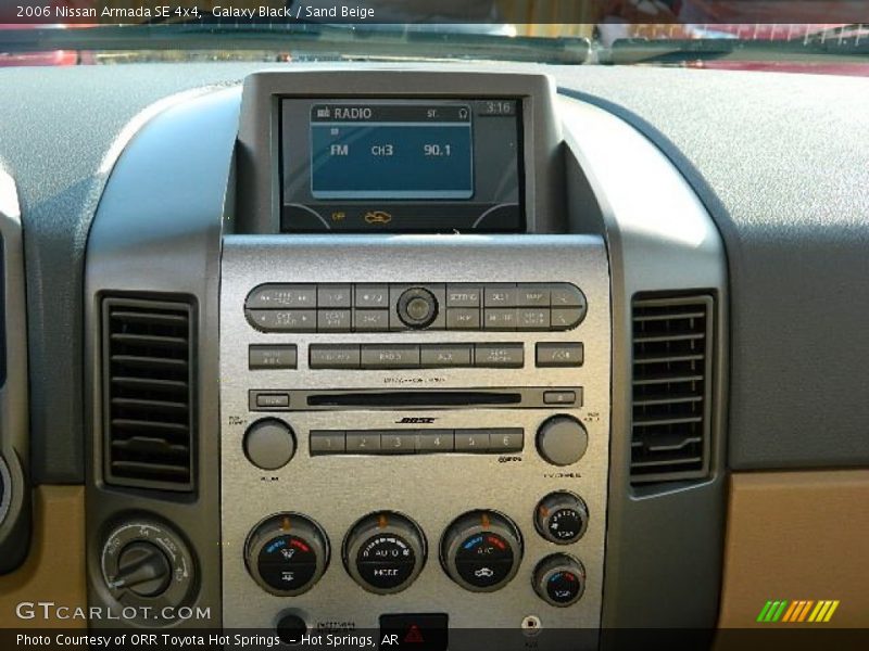Galaxy Black / Sand Beige 2006 Nissan Armada SE 4x4
