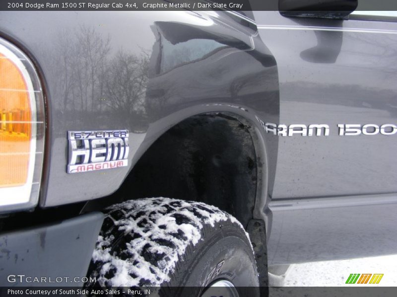 Graphite Metallic / Dark Slate Gray 2004 Dodge Ram 1500 ST Regular Cab 4x4