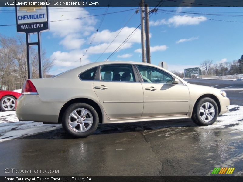 Gold Mist Metallic / Ebony 2012 Chevrolet Impala LS