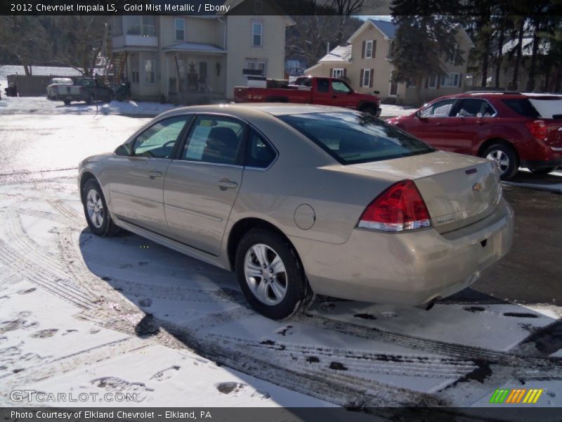 Gold Mist Metallic / Ebony 2012 Chevrolet Impala LS