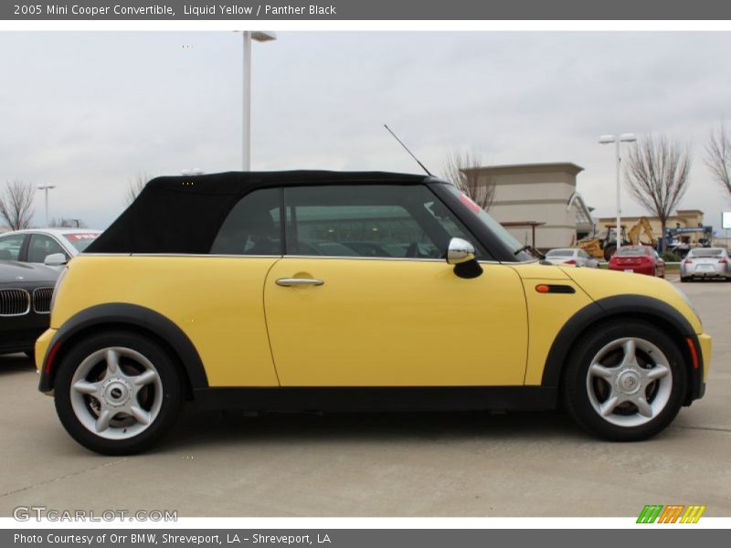 Liquid Yellow / Panther Black 2005 Mini Cooper Convertible