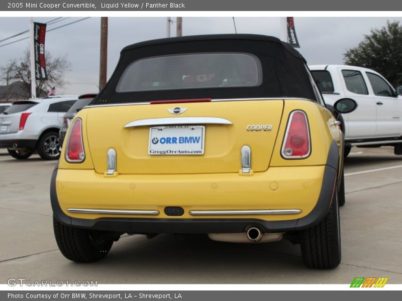 Liquid Yellow / Panther Black 2005 Mini Cooper Convertible