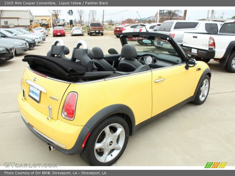 Liquid Yellow / Panther Black 2005 Mini Cooper Convertible