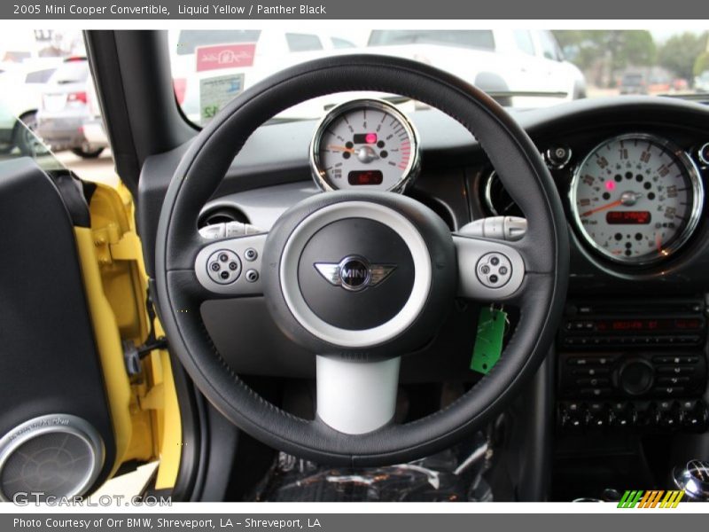 Liquid Yellow / Panther Black 2005 Mini Cooper Convertible