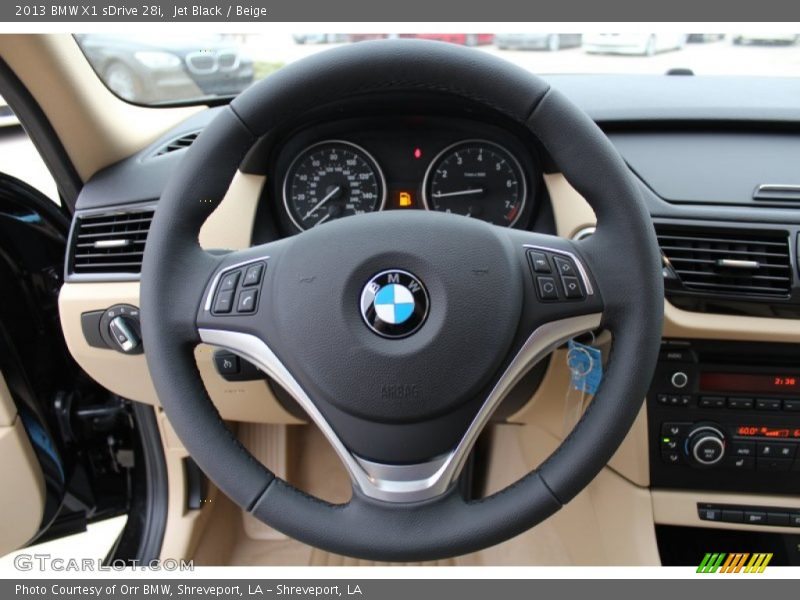 Jet Black / Beige 2013 BMW X1 sDrive 28i