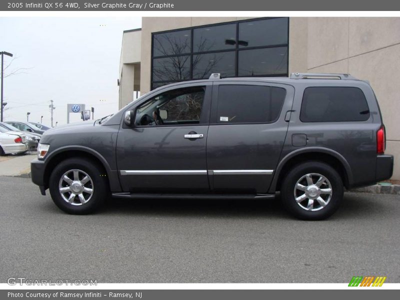 Silver Graphite Gray / Graphite 2005 Infiniti QX 56 4WD
