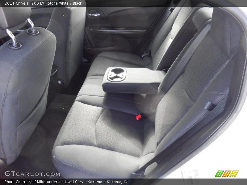 Stone White / Black 2011 Chrysler 200 LX