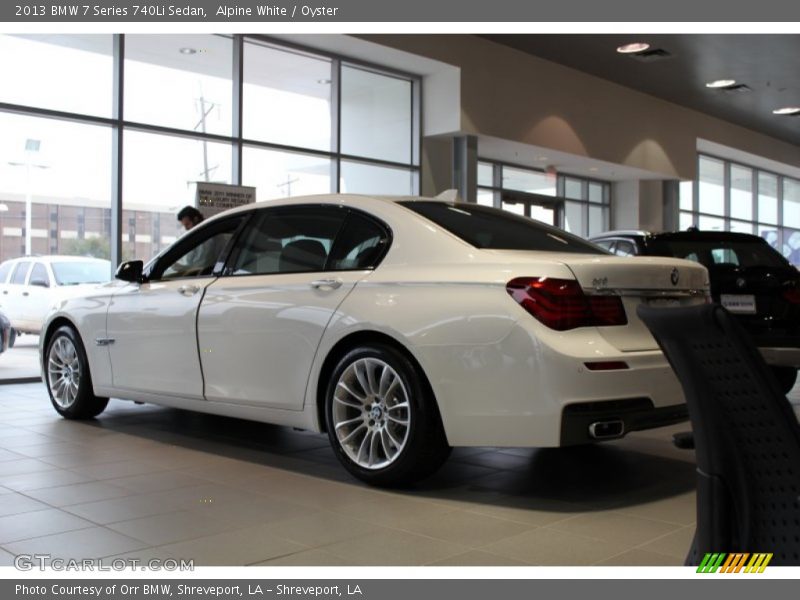 Alpine White / Oyster 2013 BMW 7 Series 740Li Sedan
