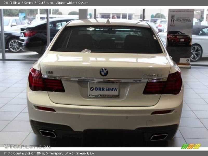 Alpine White / Oyster 2013 BMW 7 Series 740Li Sedan