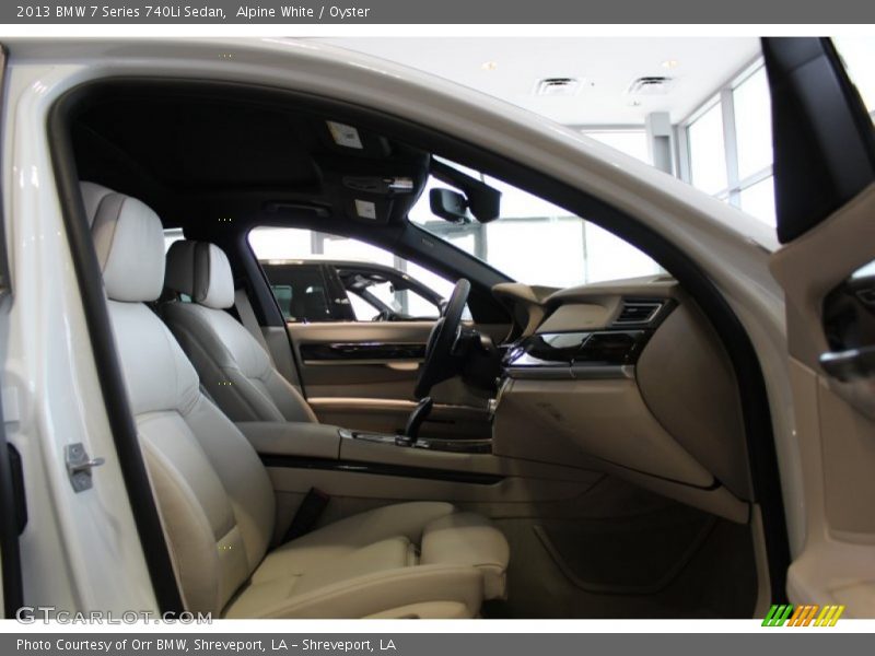 Alpine White / Oyster 2013 BMW 7 Series 740Li Sedan
