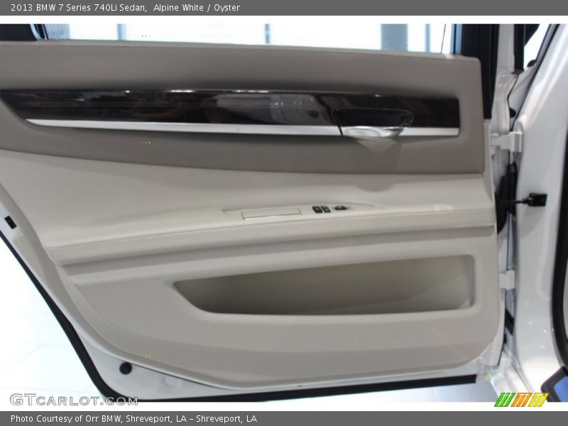 Alpine White / Oyster 2013 BMW 7 Series 740Li Sedan