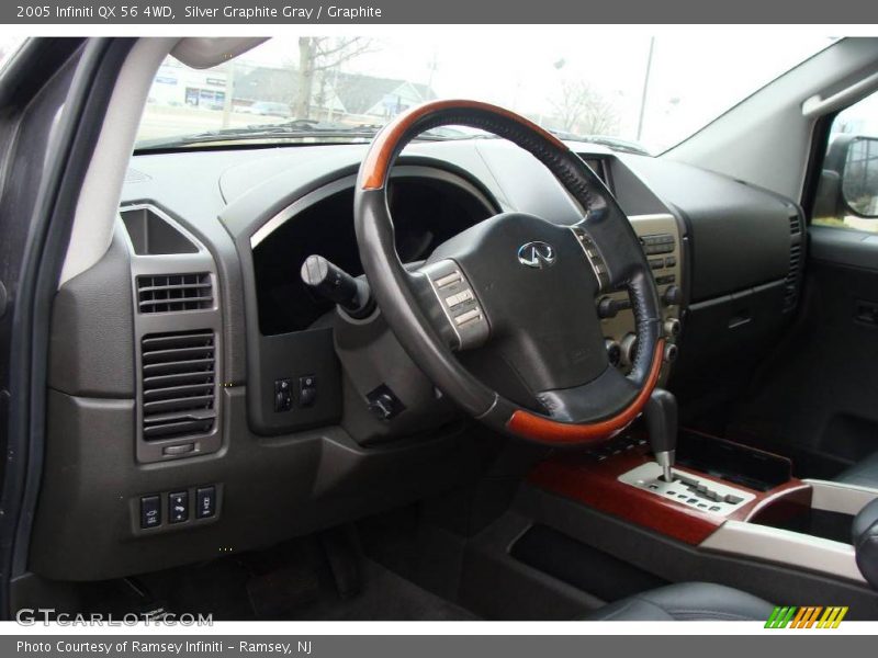 Silver Graphite Gray / Graphite 2005 Infiniti QX 56 4WD