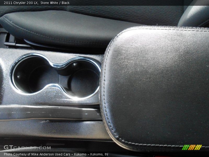 Stone White / Black 2011 Chrysler 200 LX