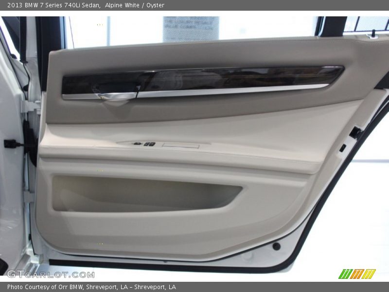 Alpine White / Oyster 2013 BMW 7 Series 740Li Sedan