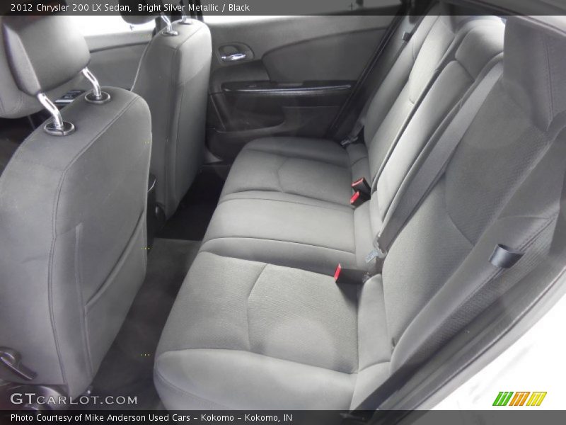 Bright Silver Metallic / Black 2012 Chrysler 200 LX Sedan