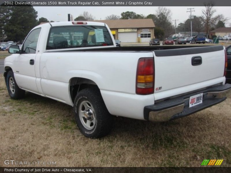 Summit White / Graphite Gray 2002 Chevrolet Silverado 1500 Work Truck Regular Cab