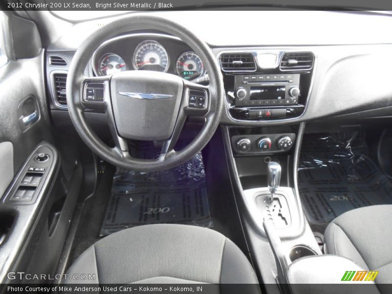 Bright Silver Metallic / Black 2012 Chrysler 200 LX Sedan