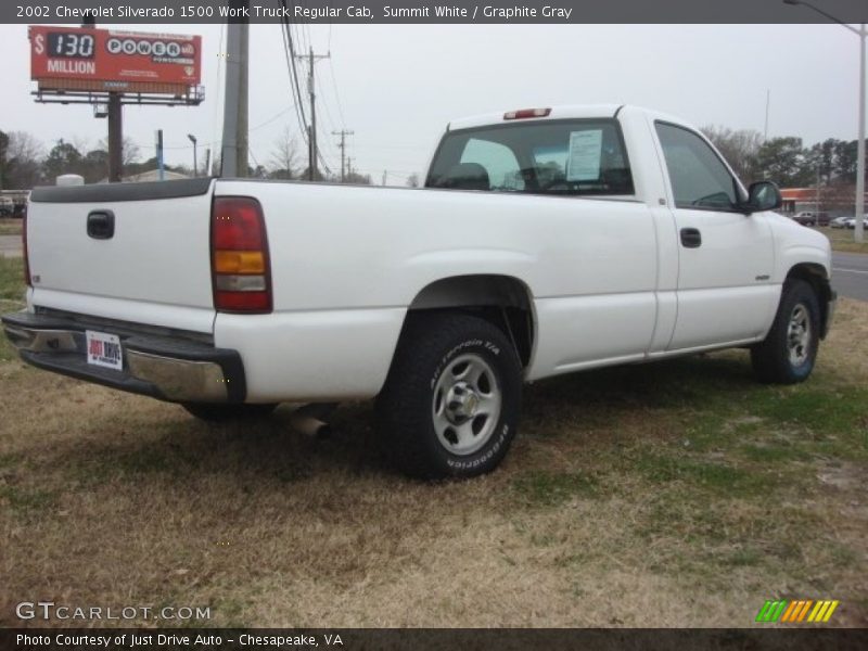 Summit White / Graphite Gray 2002 Chevrolet Silverado 1500 Work Truck Regular Cab