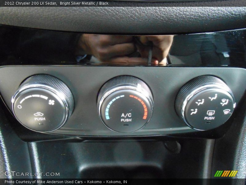 Bright Silver Metallic / Black 2012 Chrysler 200 LX Sedan