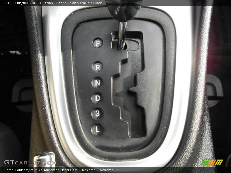 Bright Silver Metallic / Black 2012 Chrysler 200 LX Sedan