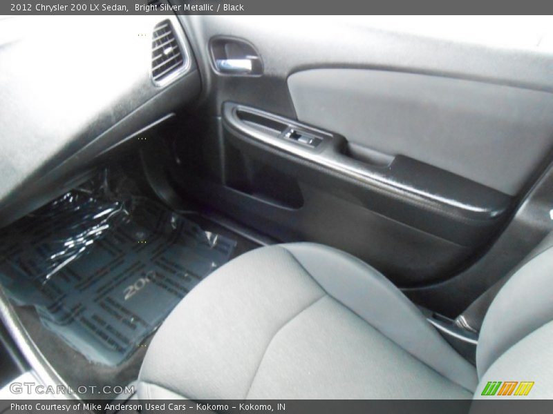 Bright Silver Metallic / Black 2012 Chrysler 200 LX Sedan