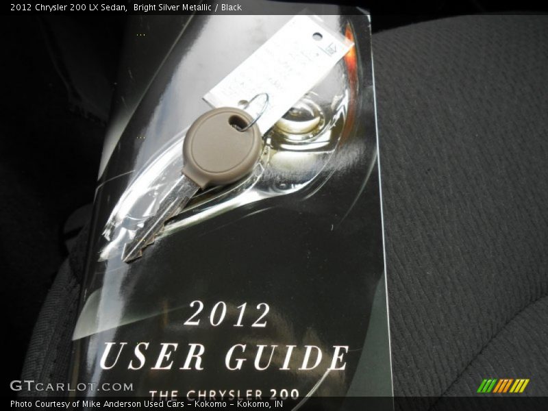 Bright Silver Metallic / Black 2012 Chrysler 200 LX Sedan