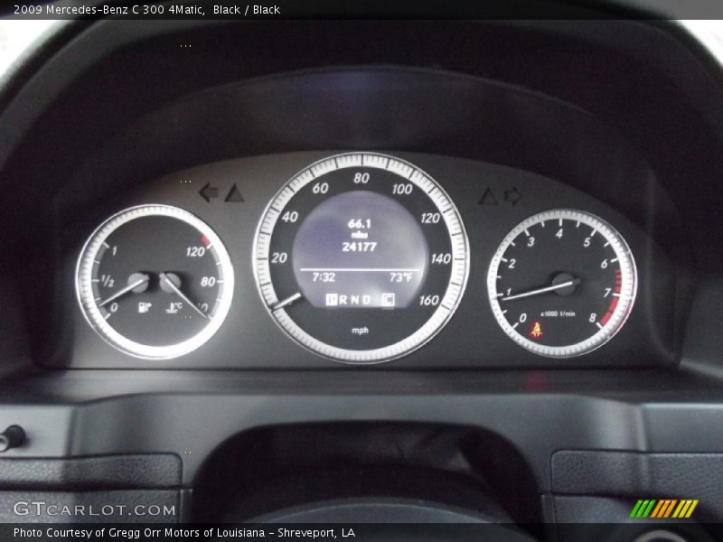 Black / Black 2009 Mercedes-Benz C 300 4Matic