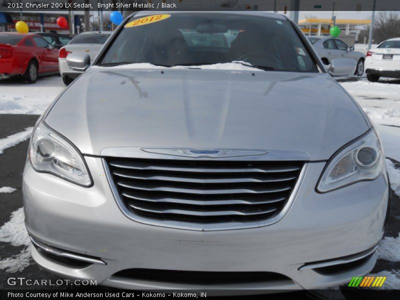 Bright Silver Metallic / Black 2012 Chrysler 200 LX Sedan