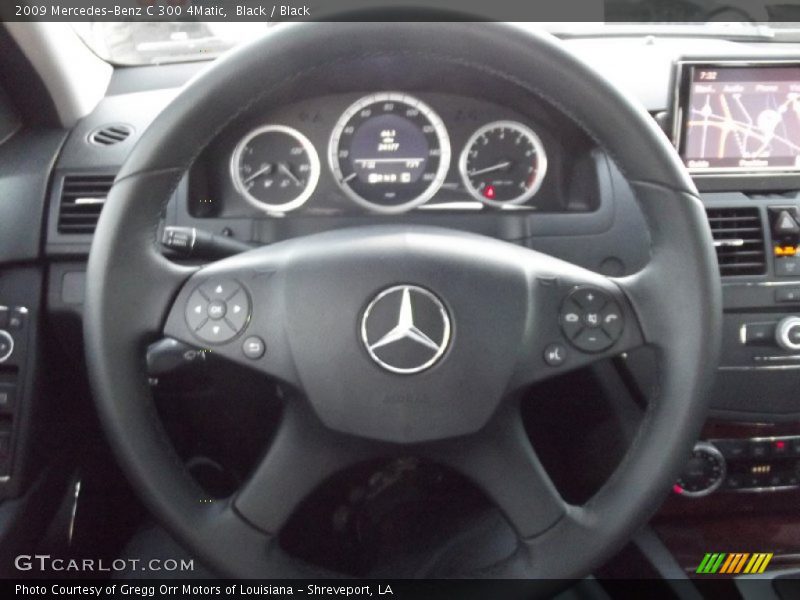 Black / Black 2009 Mercedes-Benz C 300 4Matic