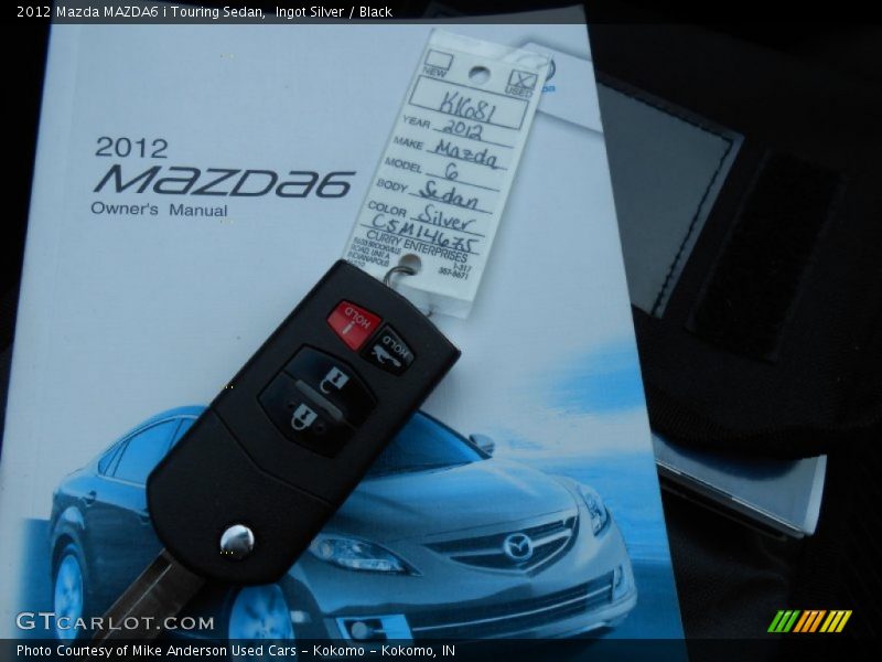 Ingot Silver / Black 2012 Mazda MAZDA6 i Touring Sedan