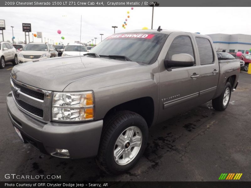 Graystone Metallic / Ebony 2009 Chevrolet Silverado 1500 LT Z71 Crew Cab 4x4