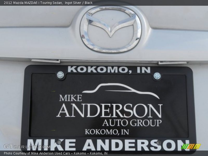 Ingot Silver / Black 2012 Mazda MAZDA6 i Touring Sedan