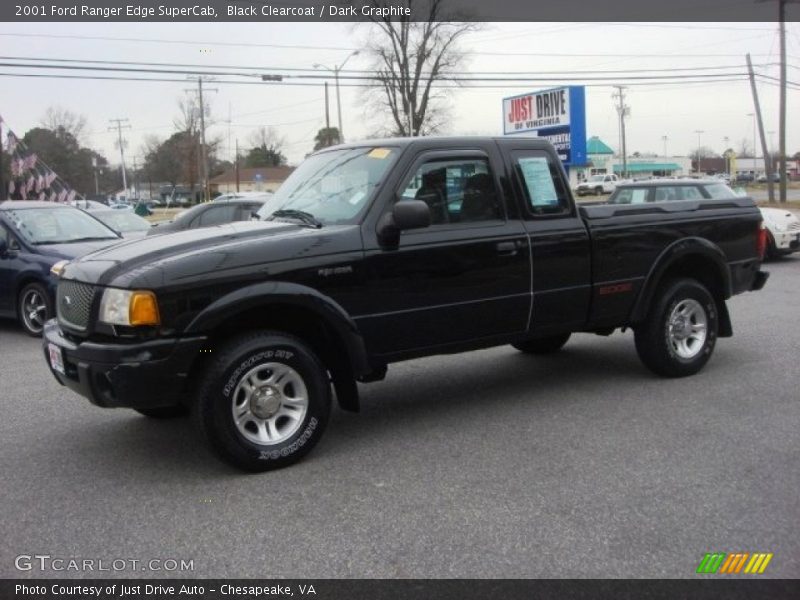 Black Clearcoat / Dark Graphite 2001 Ford Ranger Edge SuperCab