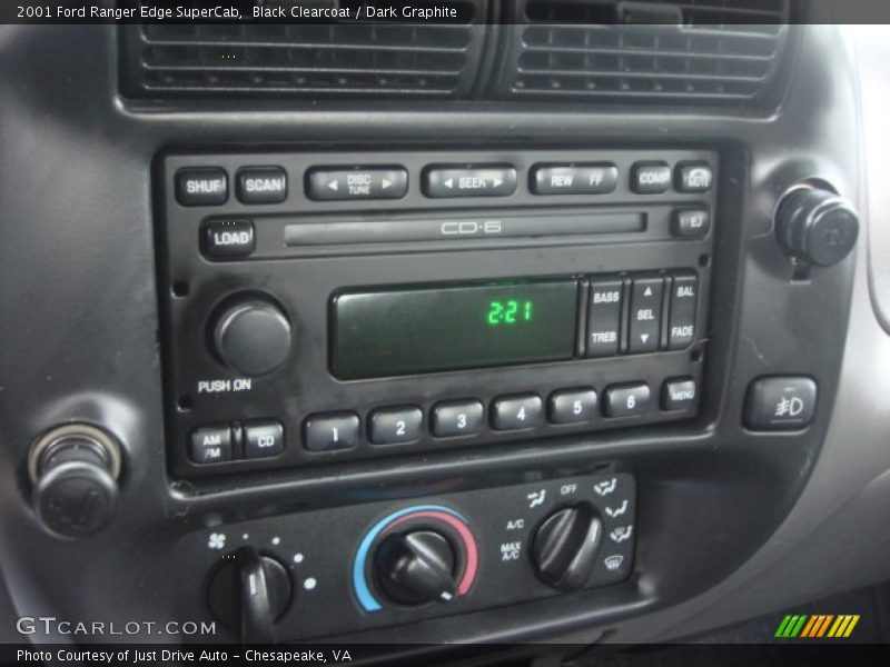 Black Clearcoat / Dark Graphite 2001 Ford Ranger Edge SuperCab